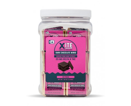 XITE Delta 8 THC Dark Chocolate Candy Edibles